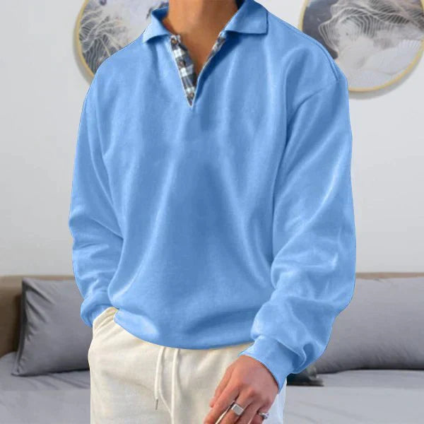 Men’s Long Sleeve Polo Shirt | Casual Smart Fit