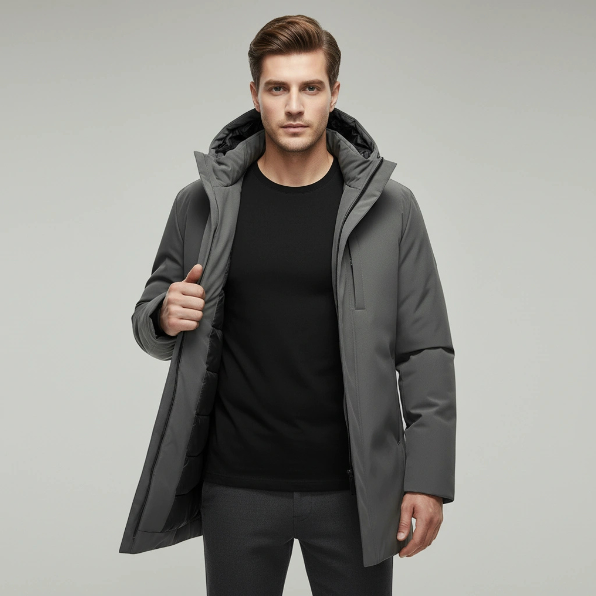 Giacca Parka Invernale da Uomo | Giacca Calda con Cappuccio