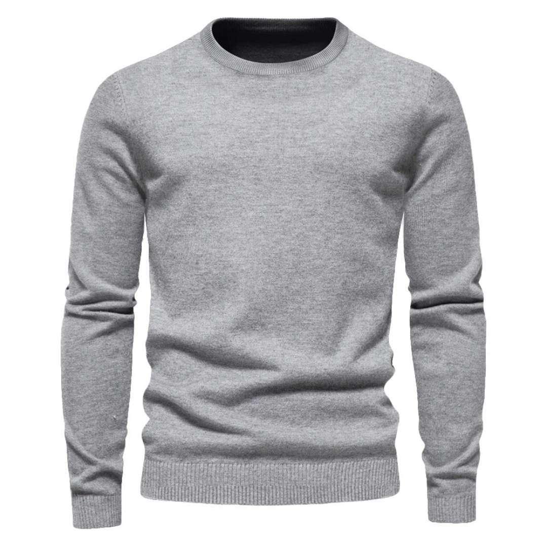 Men’s Classic Crew Neck Sweater | Elegant Slim Fit