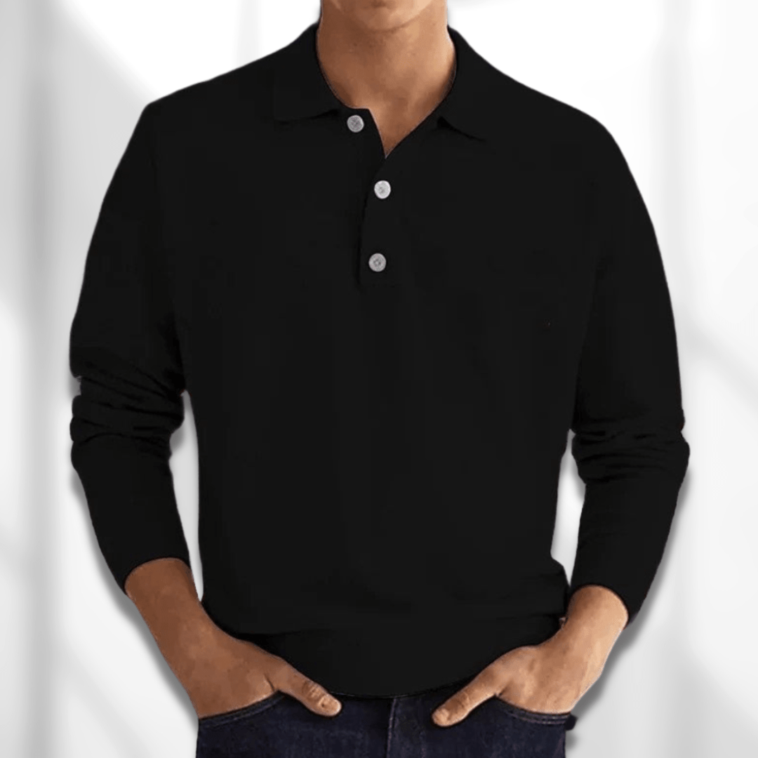 Men’s Long Sleeve Polo Shirt | Smart Casual