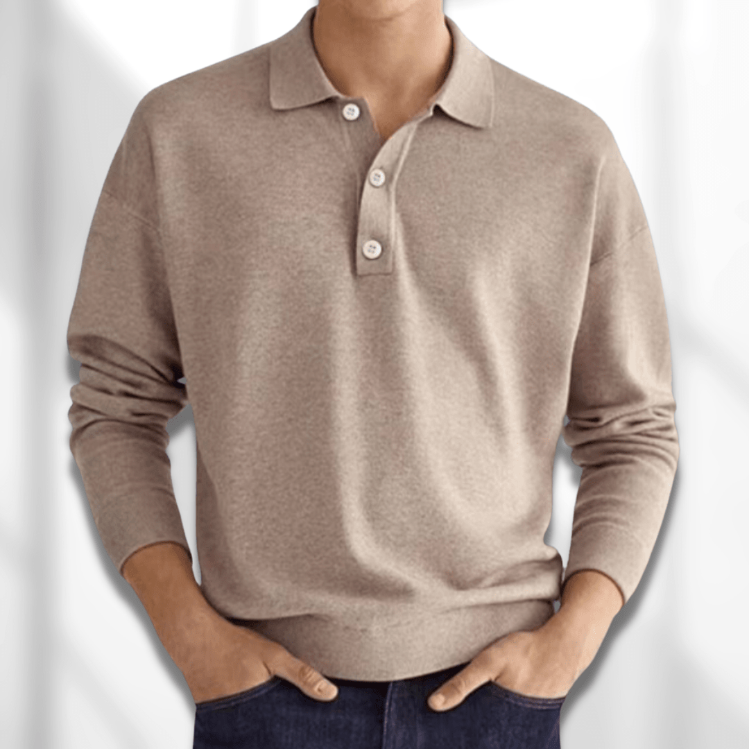 Men’s Long Sleeve Polo Shirt | Smart Casual