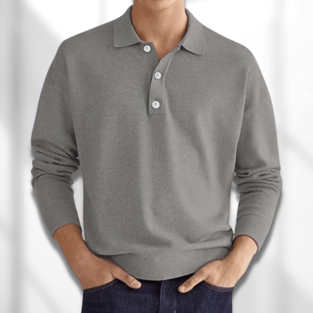 Men’s Long Sleeve Polo Shirt | Smart Casual