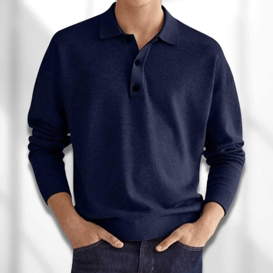 Men’s Long Sleeve Polo Shirt | Smart Casual