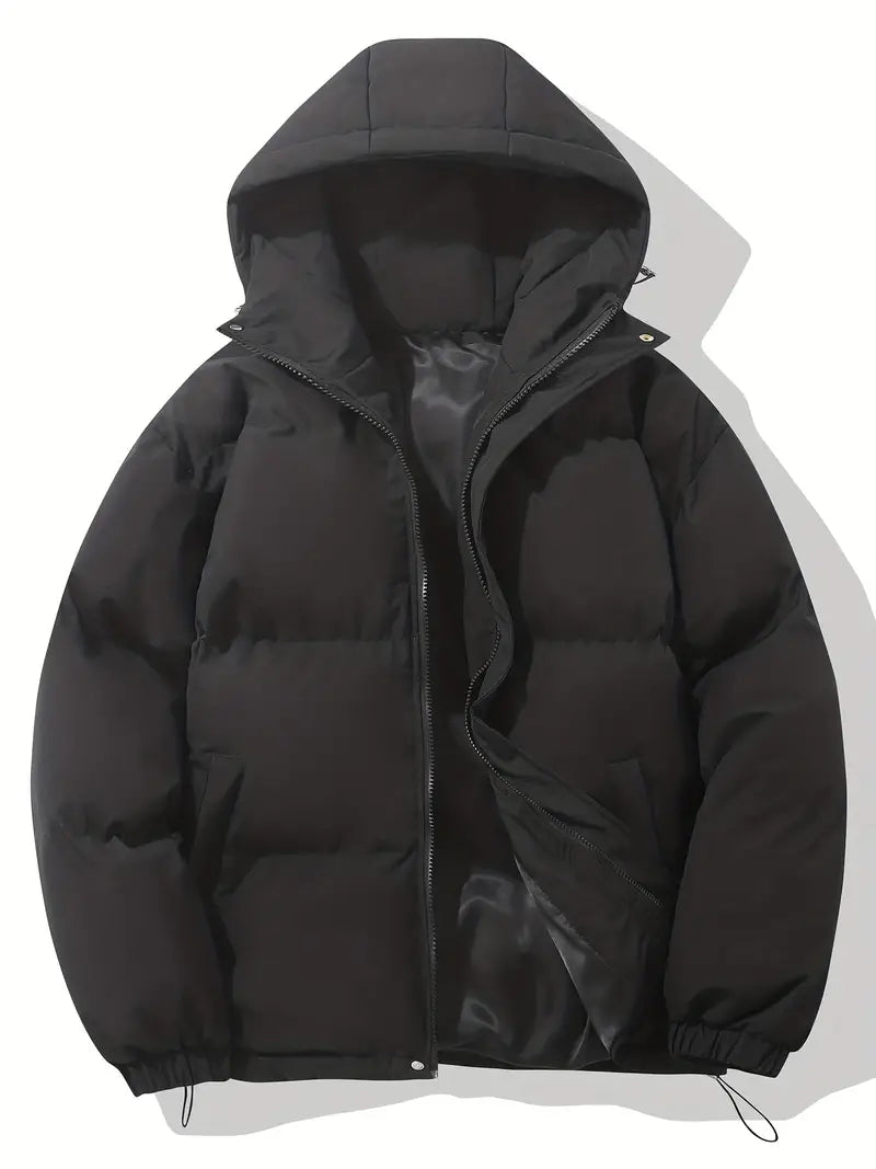 Men’s Warm Hooded Puffer Jacket | Classic Design Winter Coat