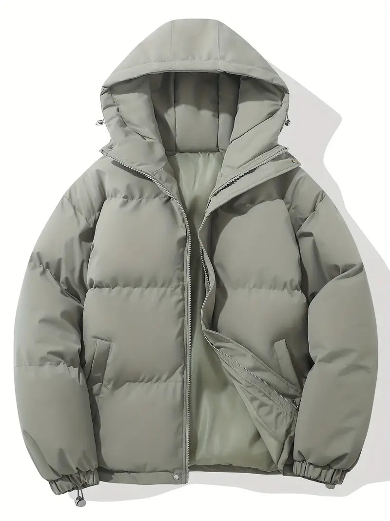 Men’s Warm Hooded Puffer Jacket | Classic Design Winter Coat