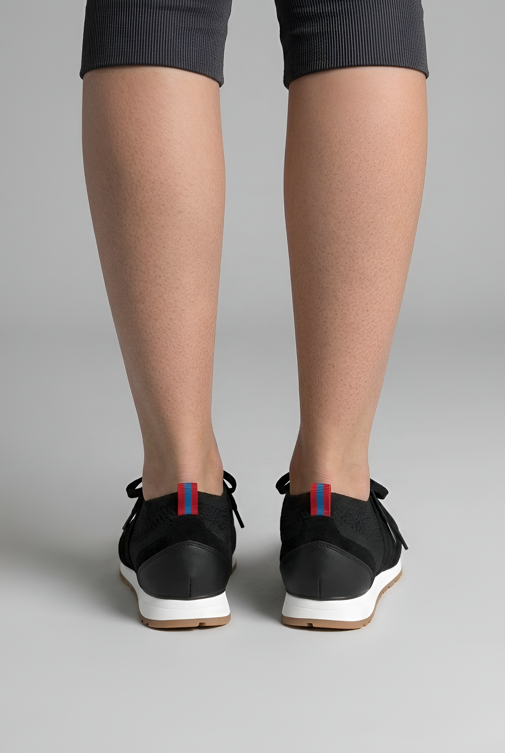 Baskets tricotées pour femmes à lacets, chaussures légères de marche