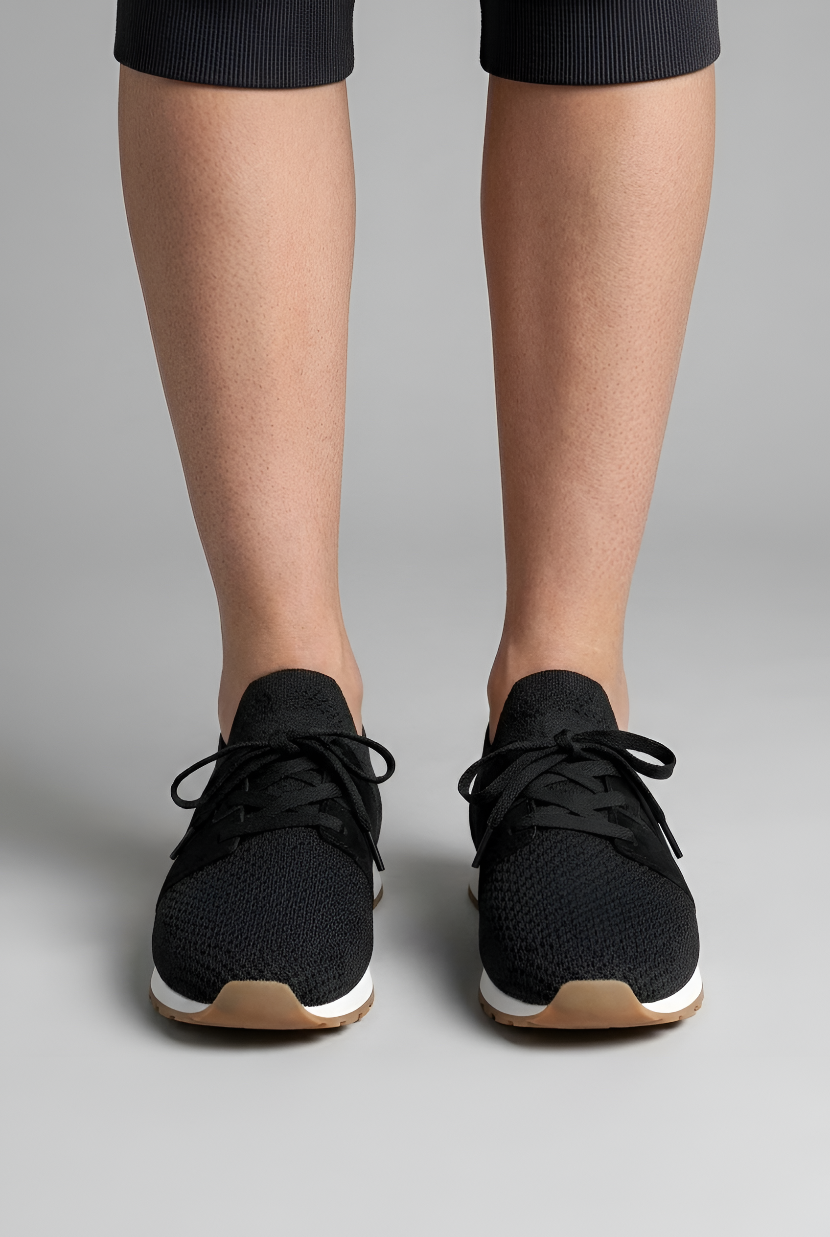 Baskets tricotées pour femmes à lacets, chaussures légères de marche