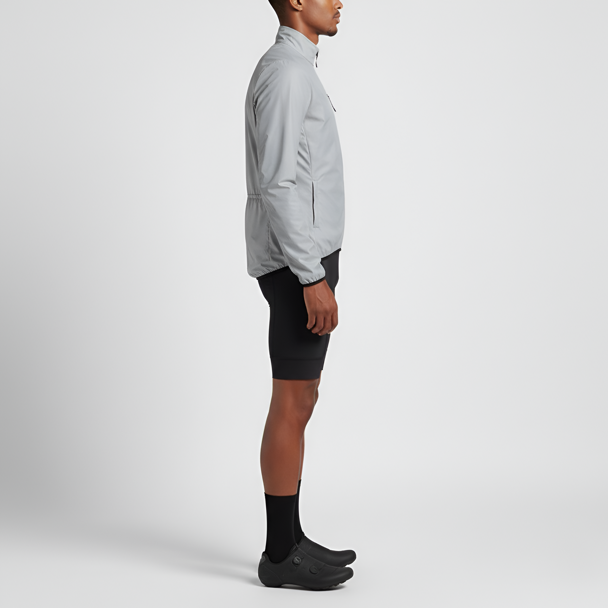 Men’s Reflective Waterproof Cycling Jacket Windproof Lightweight Zip-Up Outerwear