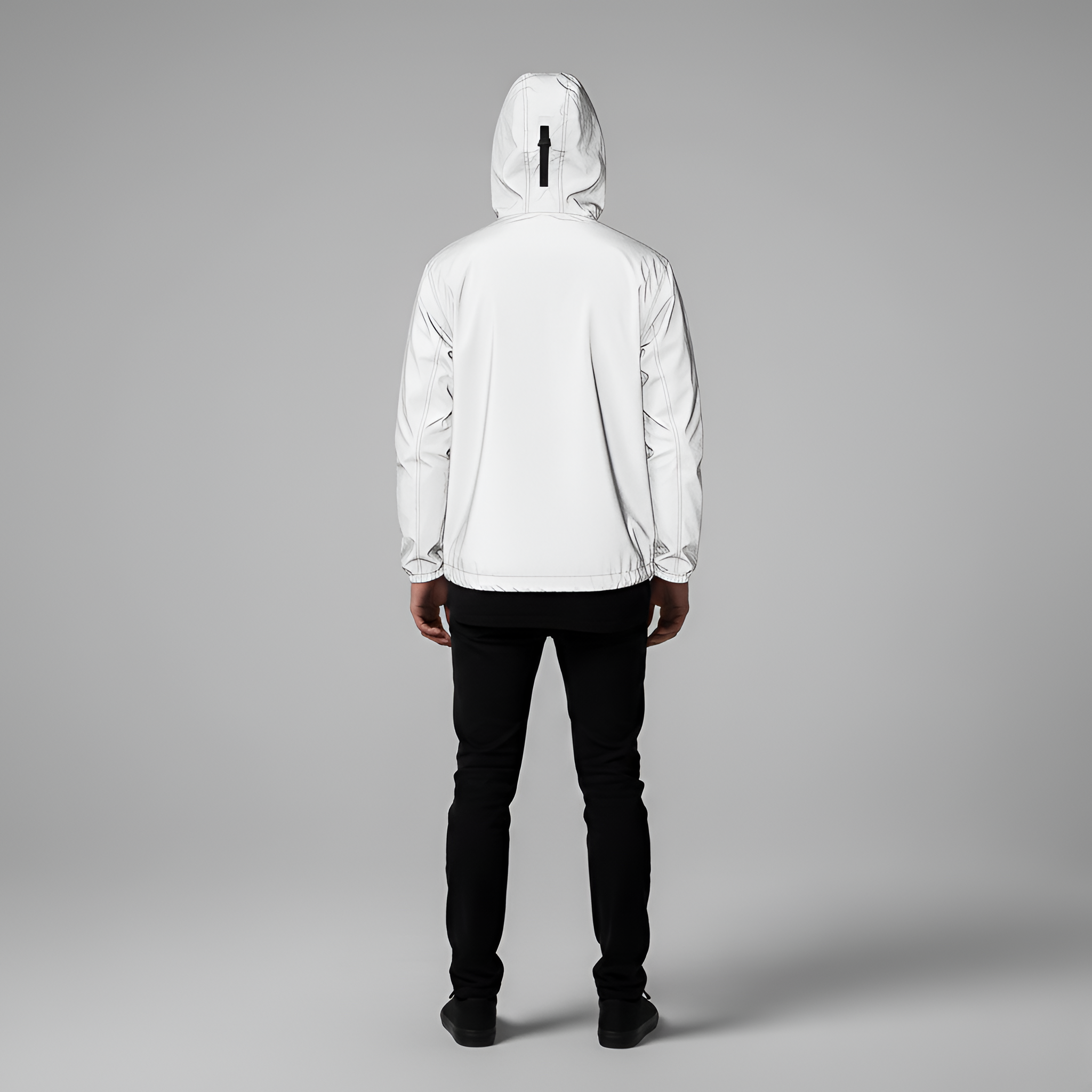 Veste à capuche réfléchissante By Assuli pour homme, coupe-vent, vêtement d'extérieur léger