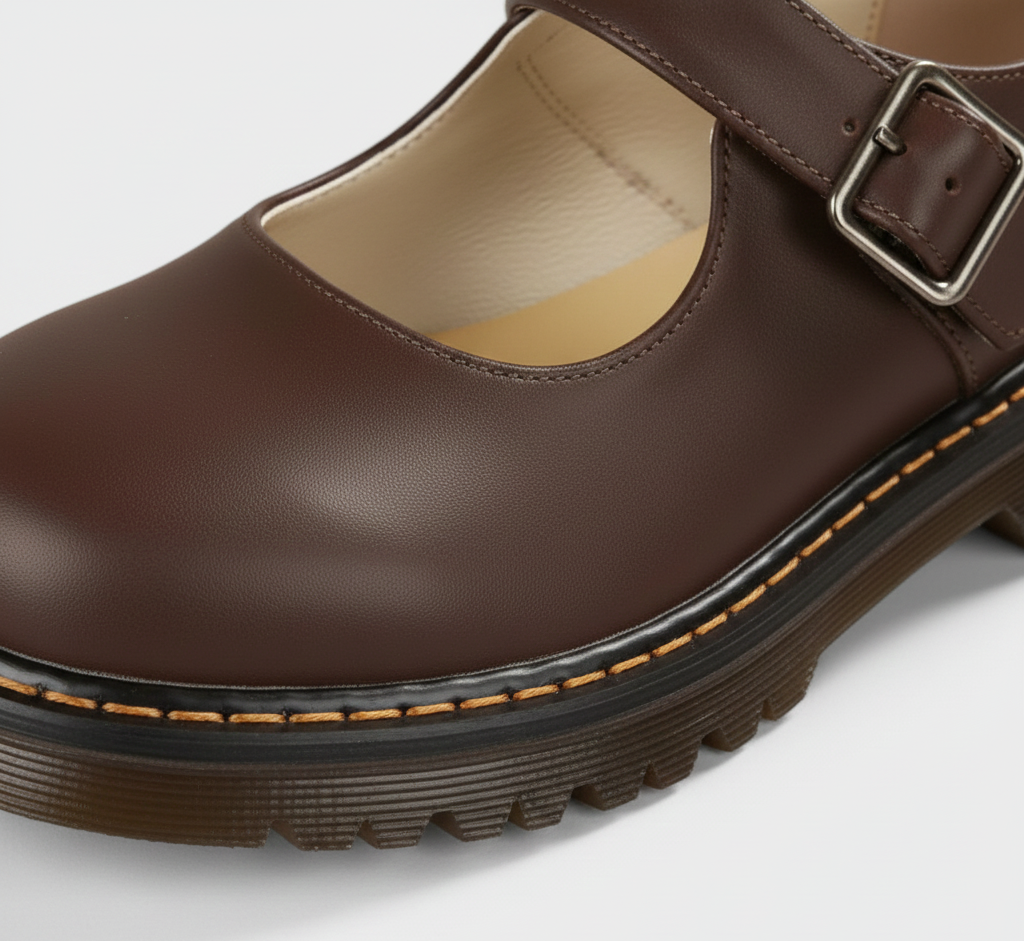 Dámské kožené baleríny Mary Jane od Assuli