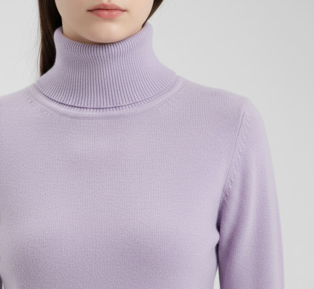 By Assuli women’s cashmere turtleneck sweater