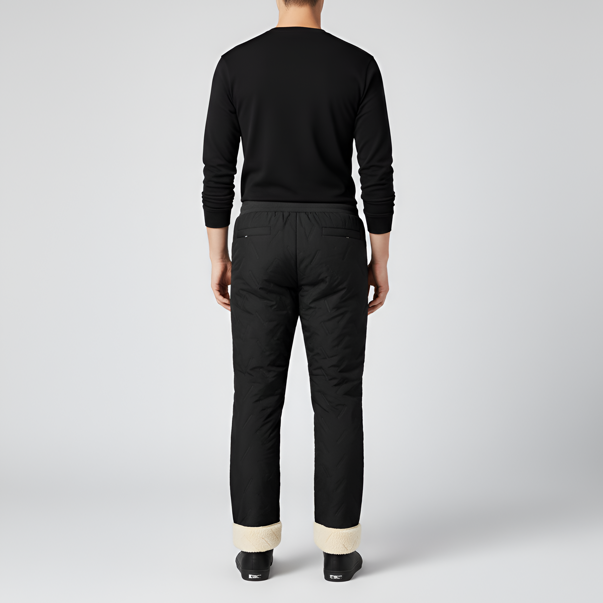 Polárbéléses melegítőnadrág férfiaknak téli hőszigetelt nadrág