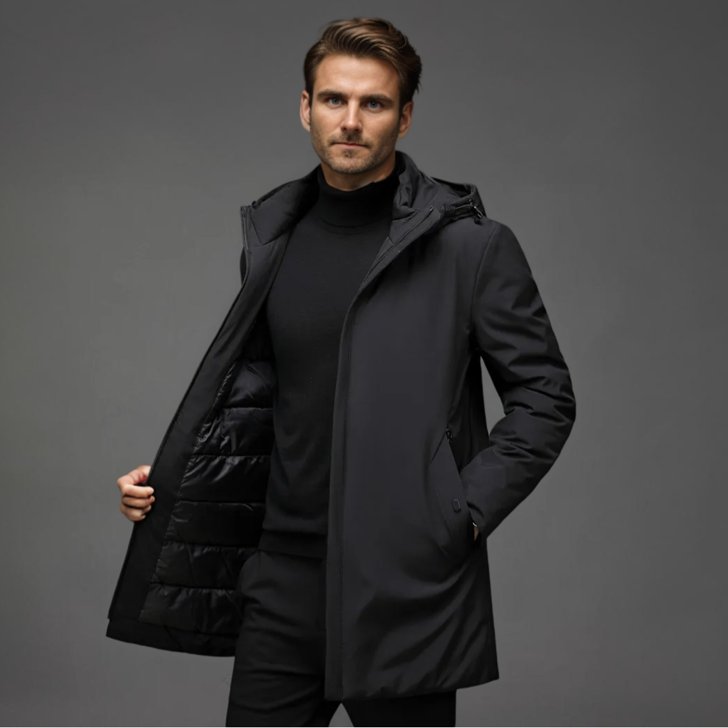 Men’s Winter Parka Coat | Hooded Warm Jacket