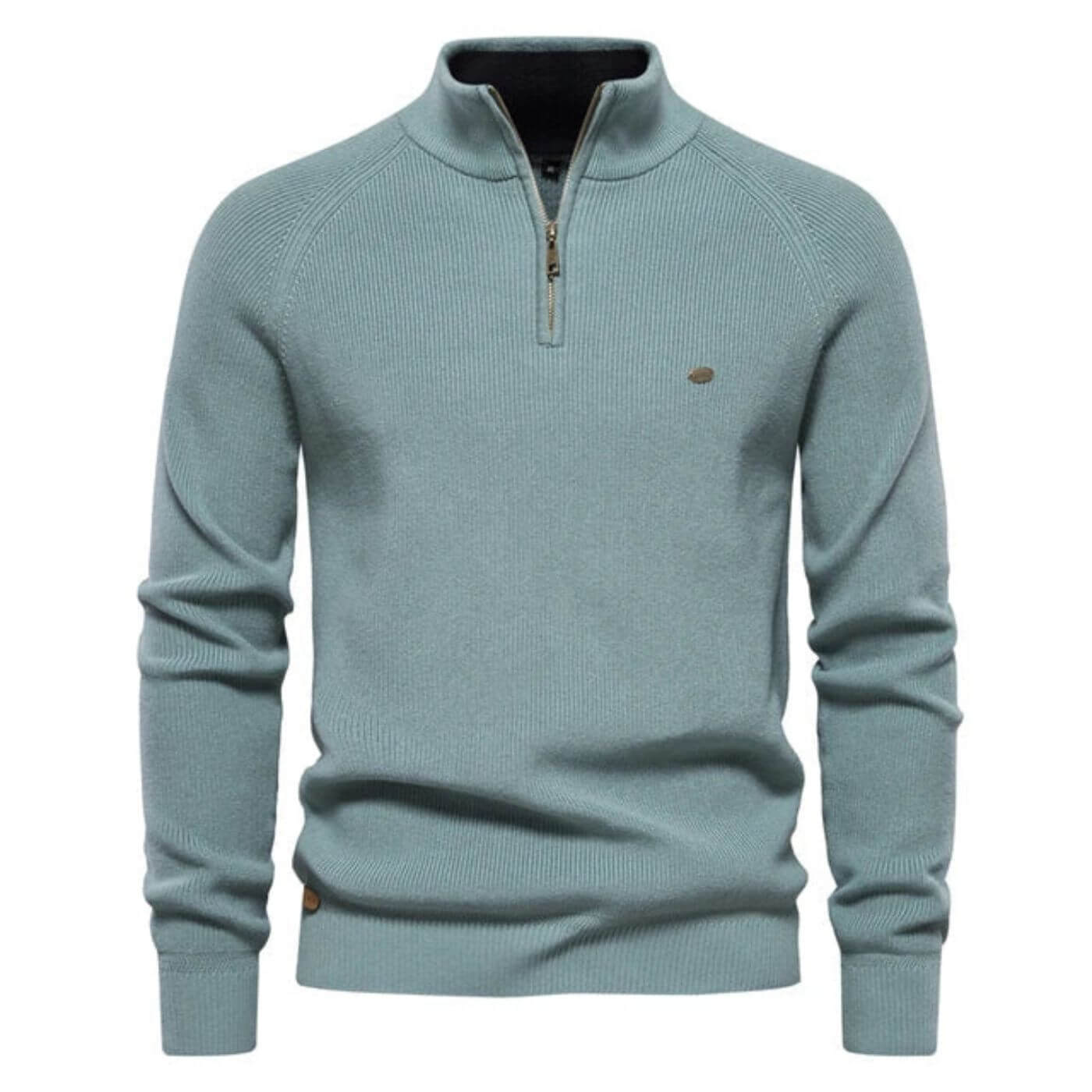 Men’s Half-Zip Knit Sweater | Soft Premium