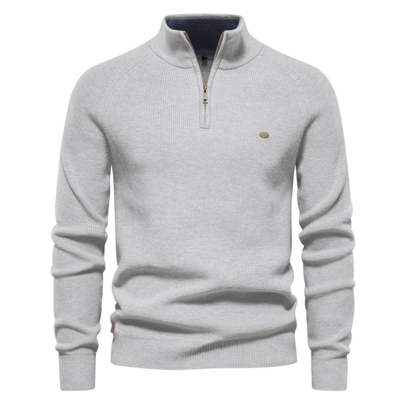 Men’s Half-Zip Knit Sweater | Soft Premium