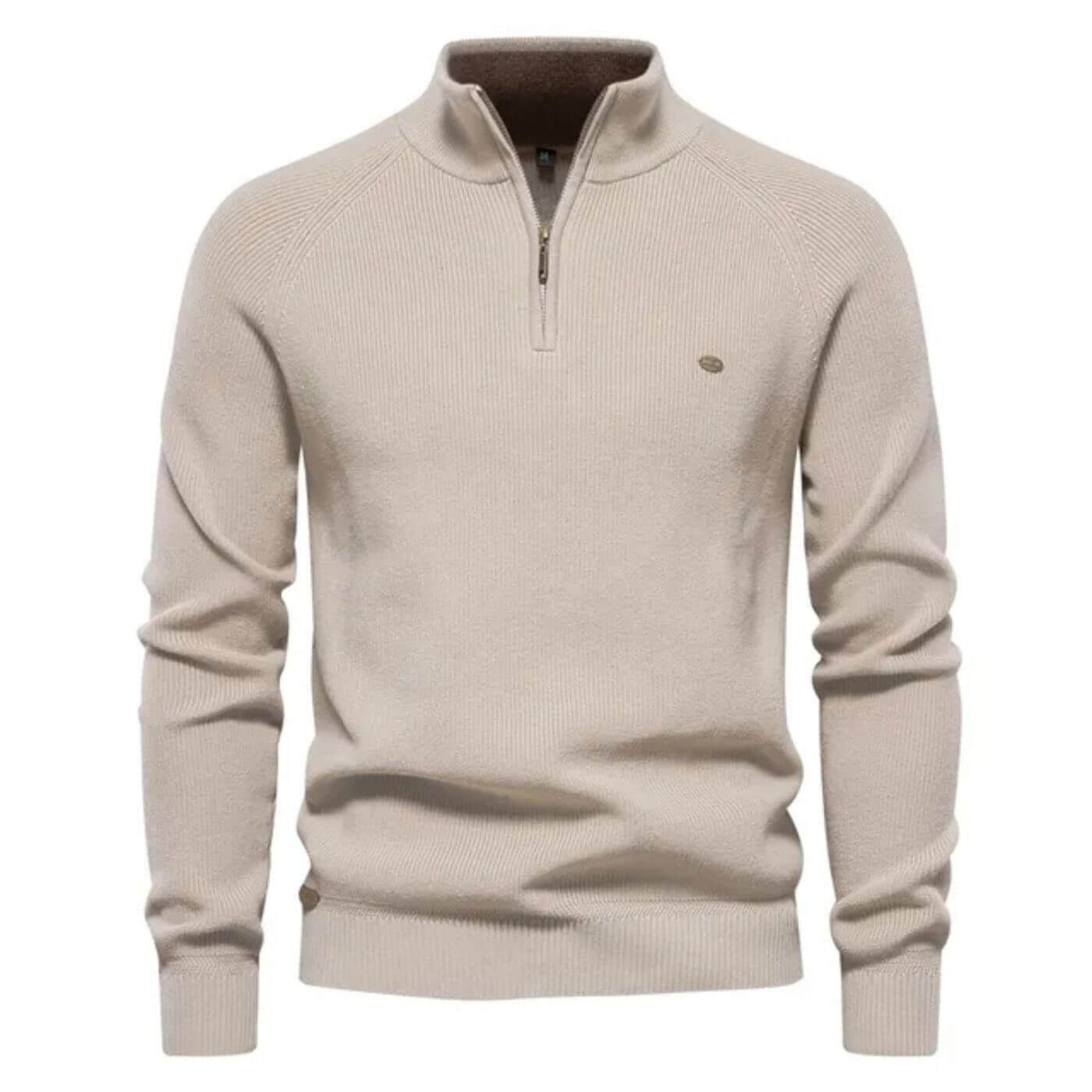 Men’s Half-Zip Knit Sweater | Soft Premium