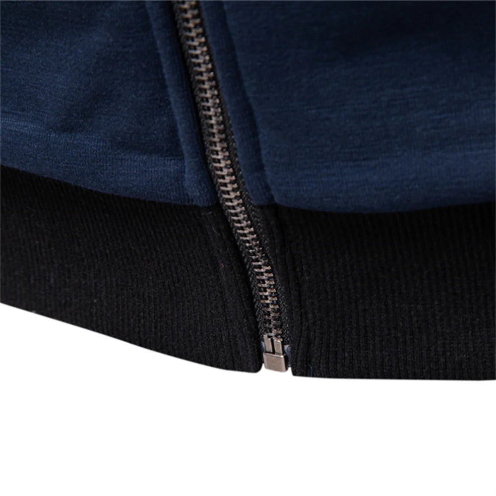 Men’s Baseball Jacket | Solid Color | Casual Winter Wear