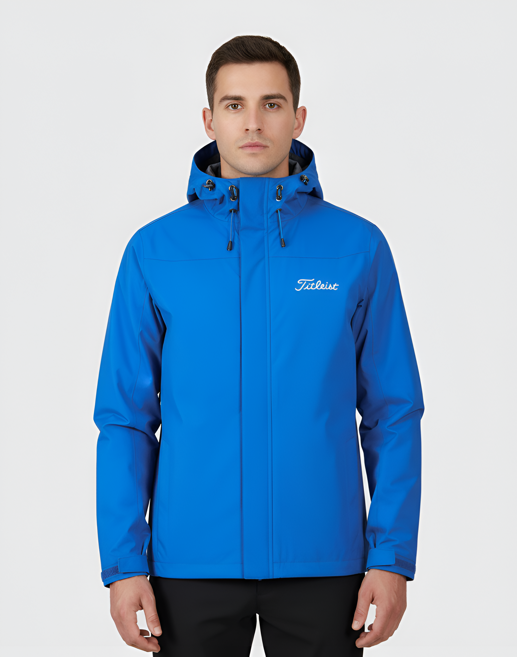 Férfi kapucnis golfdzseki szélálló vízálló könnyű teljesítménykülső ruházat