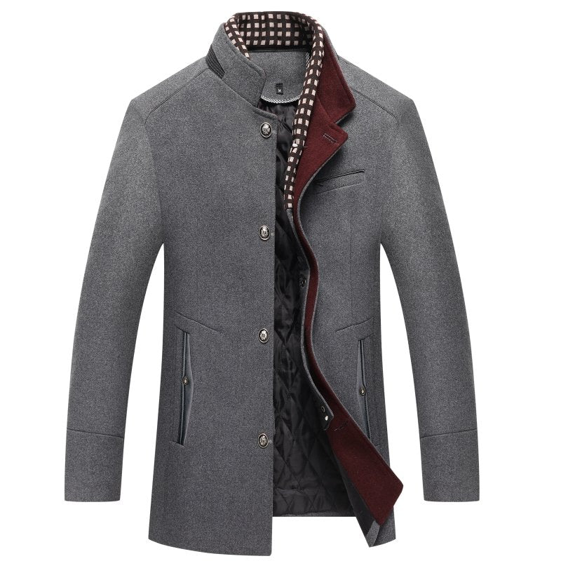 Men’s Classic Winter Coat | Elegant Long Jacket