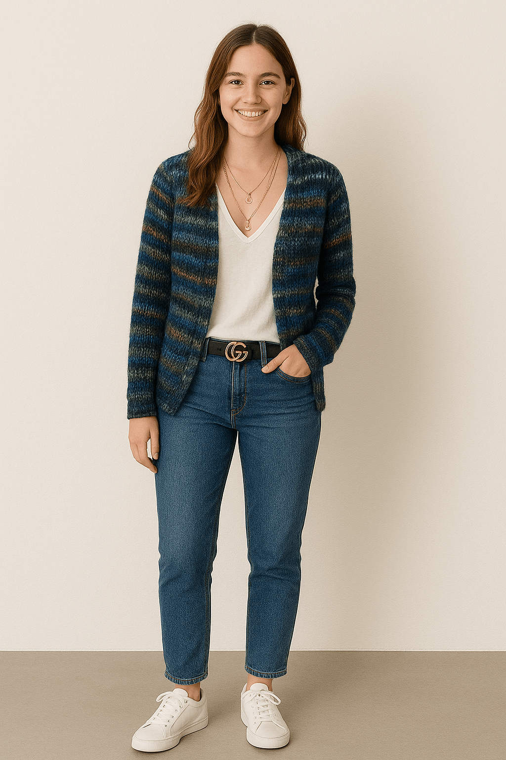 Women’s Open-Front Knit Cardigan | Colorful Cozy