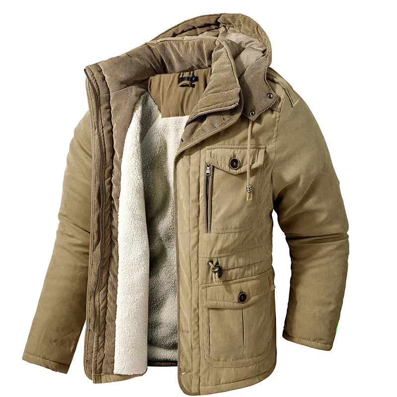 Men’s Winter Parka Jacket | Warm Lined
