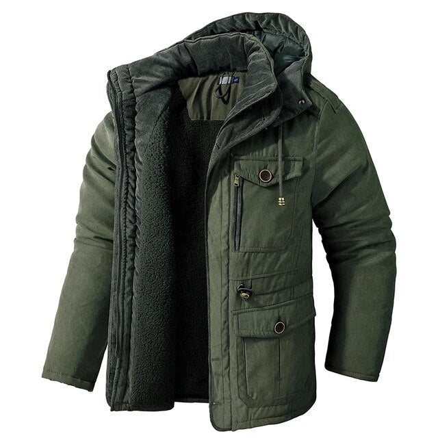 Men’s Winter Parka Jacket | Warm Lined
