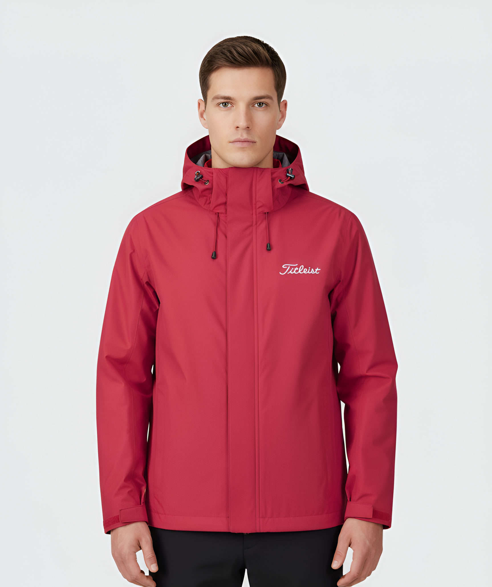 Férfi kapucnis golfdzseki szélálló vízálló könnyű teljesítménykülső ruházat