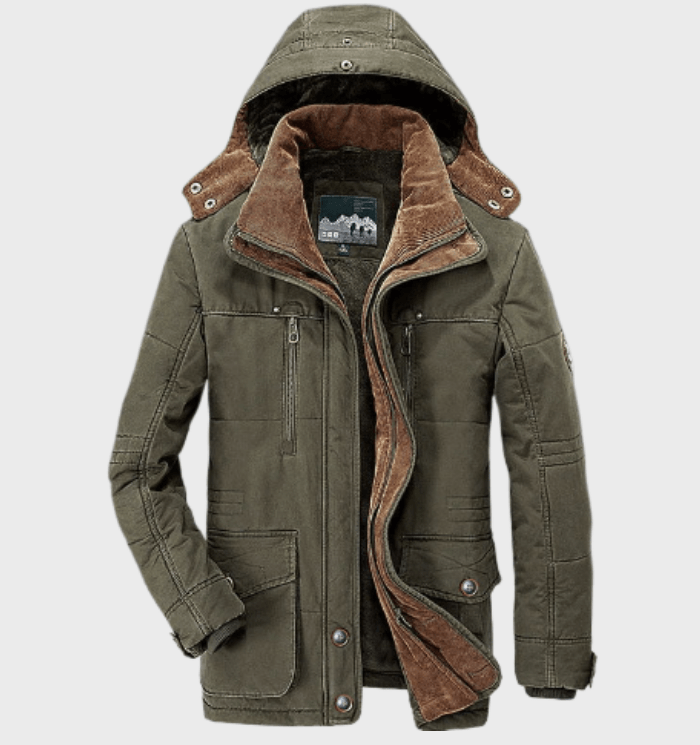 Men’s Thick Winter Parka | Hooded Warm Jacket
