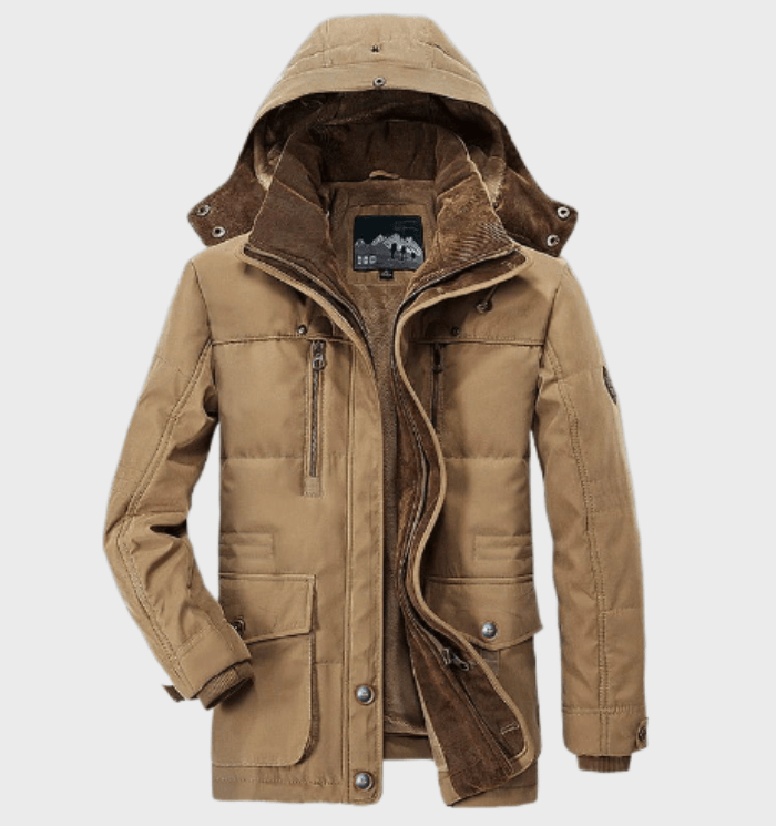 Men’s Thick Winter Parka | Hooded Warm Jacket