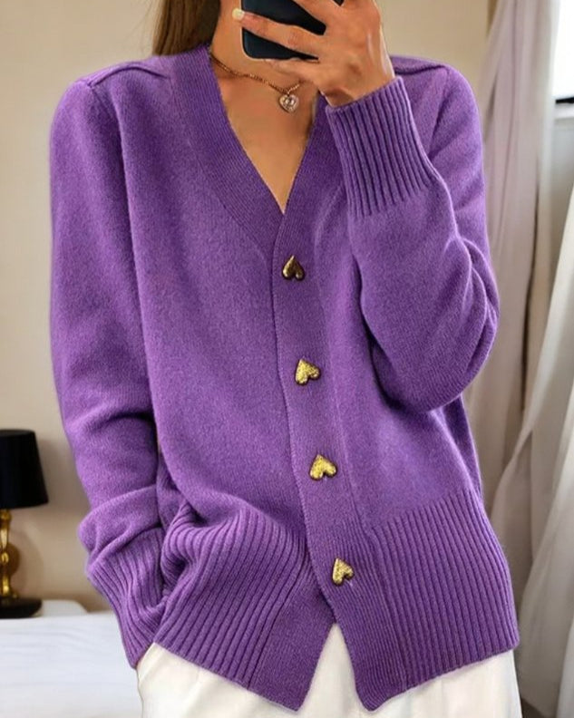 Women’s V-Neck Knit Cardigan | Cozy Elegant