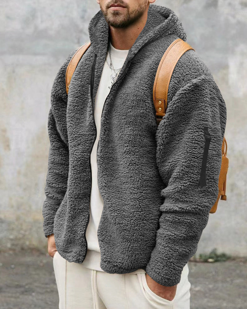 Men’s Thermal Zip Hoodie | Warm Casual