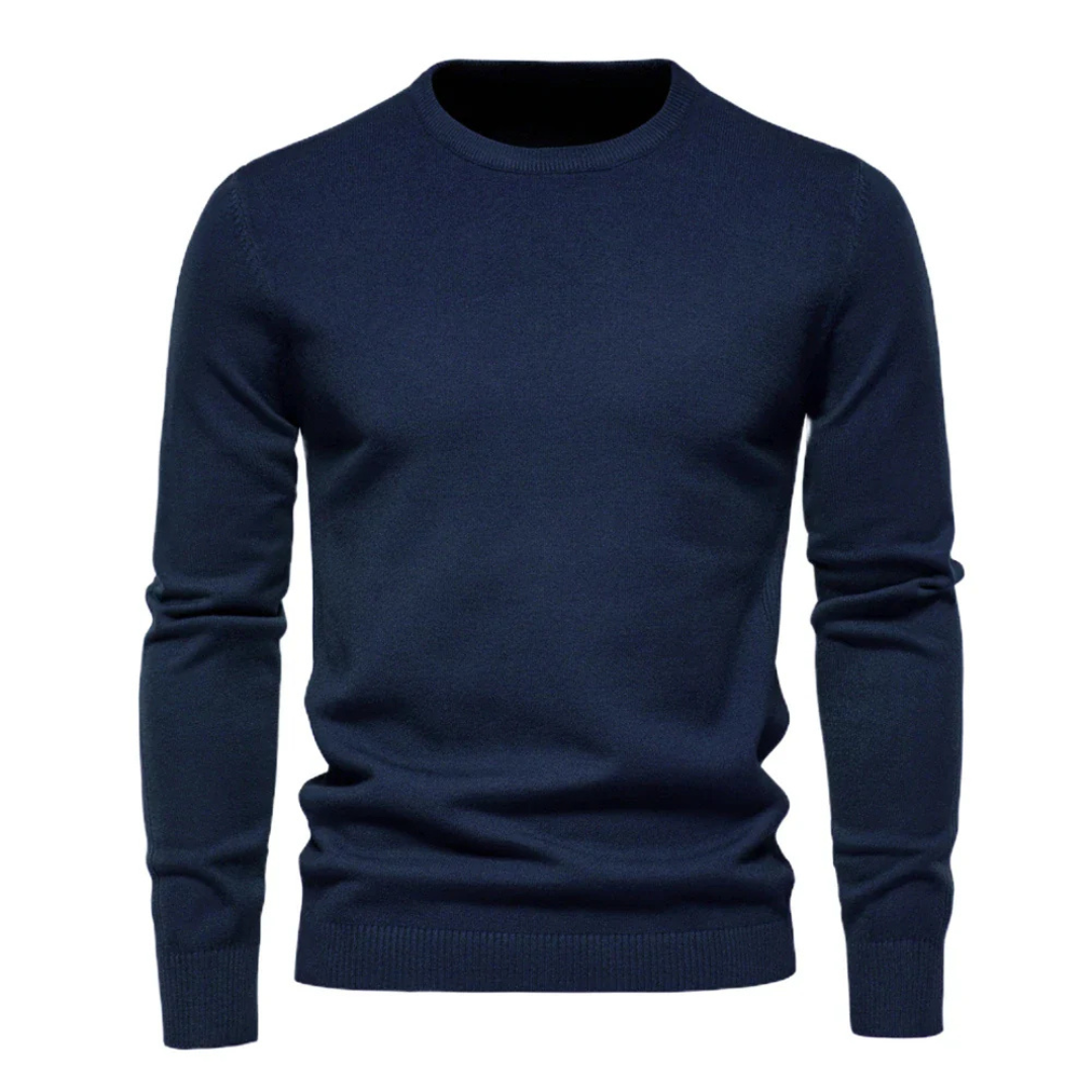 Men’s Classic Crew Neck Sweater | Elegant Slim Fit