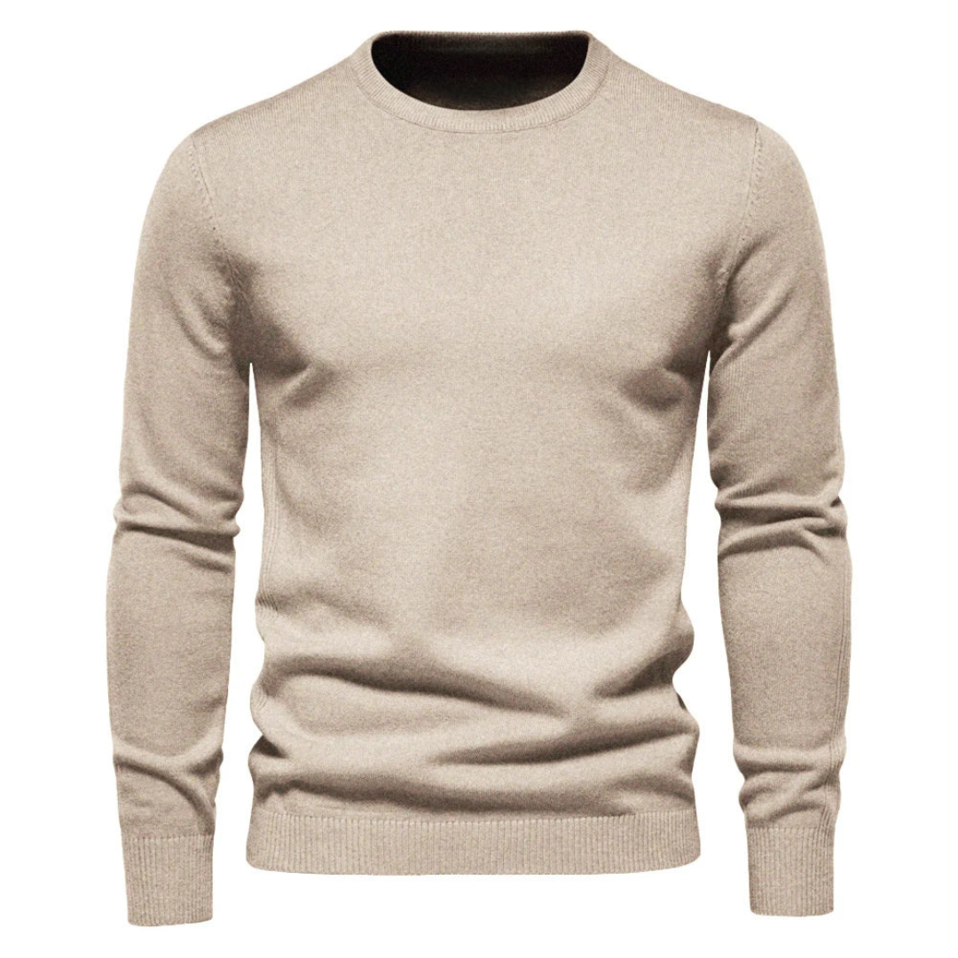 Men’s Classic Crew Neck Sweater | Elegant Slim Fit
