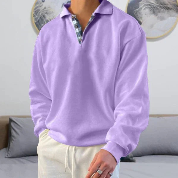 Men’s Long Sleeve Polo Shirt | Casual Smart Fit
