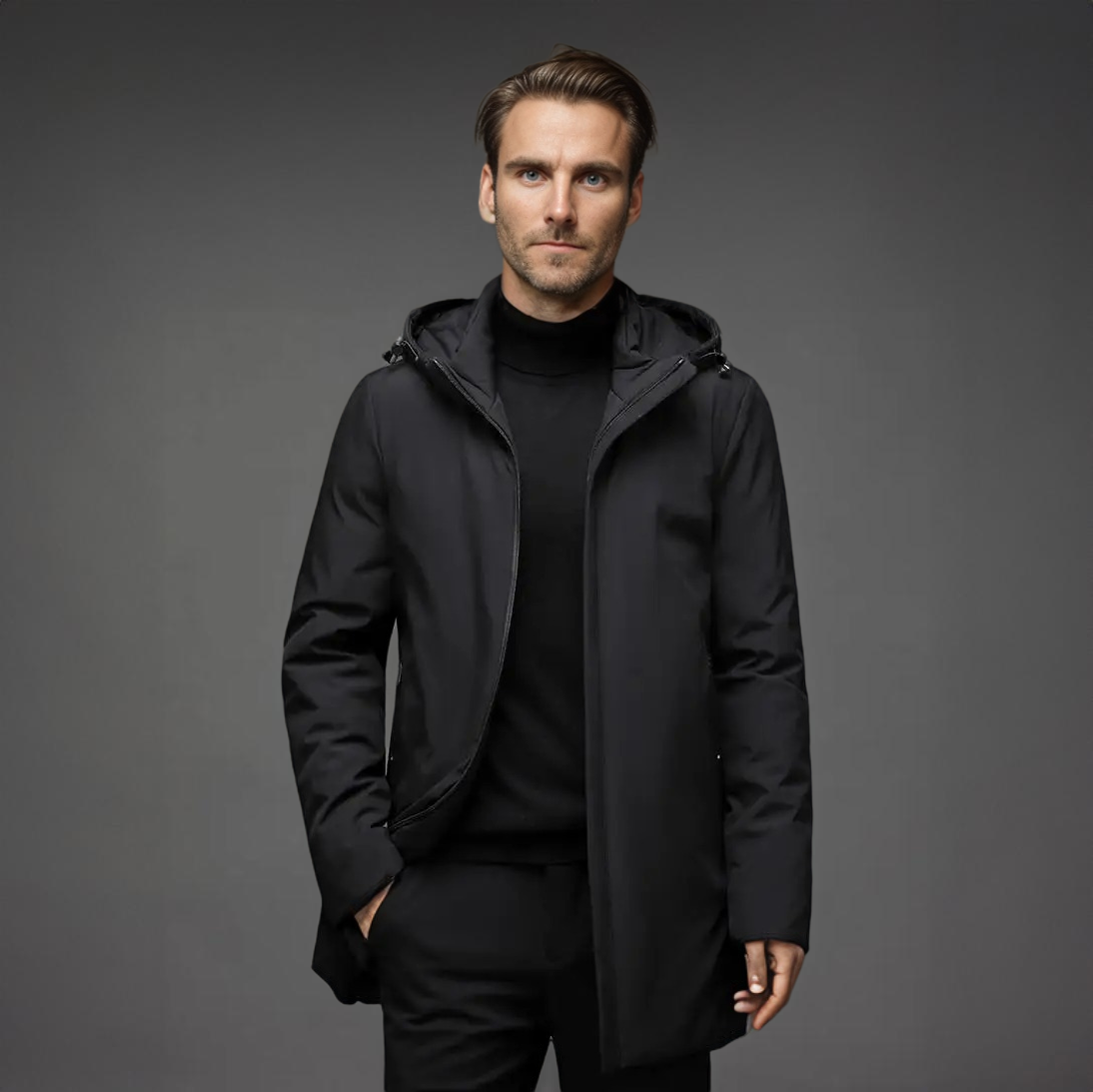 Men’s Winter Parka Coat | Hooded Warm Jacket