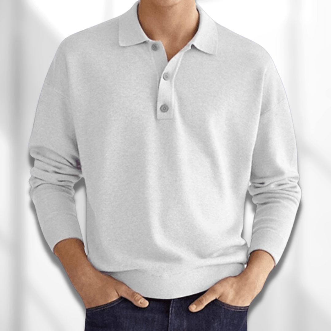 Men’s Long Sleeve Polo Shirt | Smart Casual