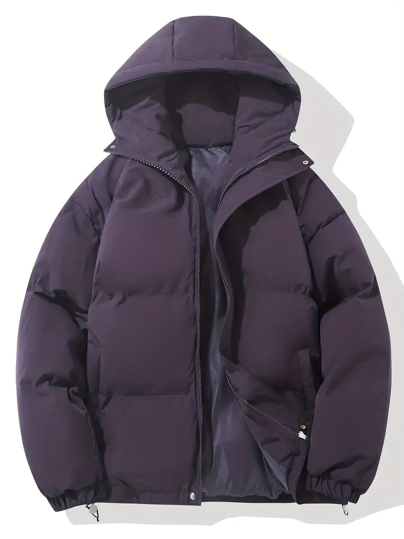 Men’s Warm Hooded Puffer Jacket | Classic Design Winter Coat