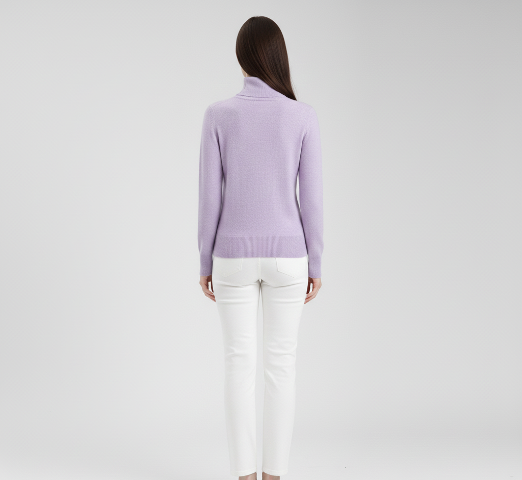 By Assuli women’s cashmere turtleneck sweater