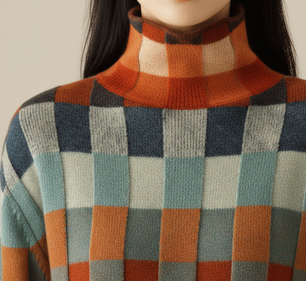 By Assuli women’s wool turtleneck sweater