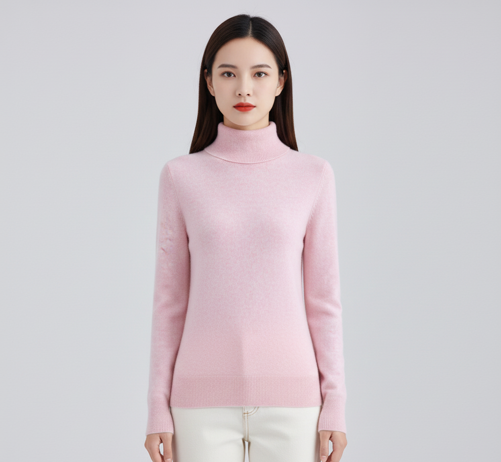 By Assuli women’s cashmere turtleneck sweater