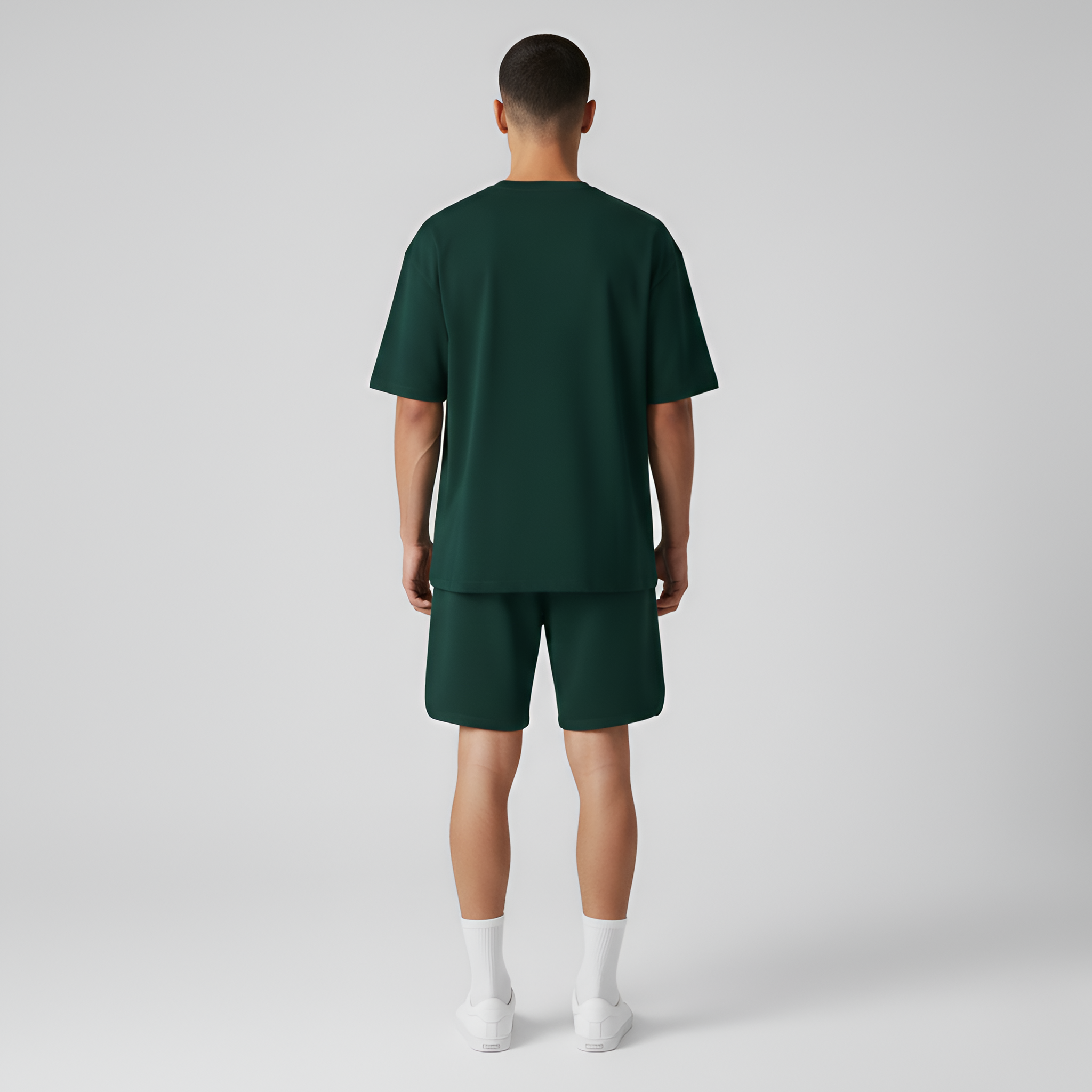 Men’s T-Shirt and Shorts Set Cotton Blend Casual Loungewear Outfit