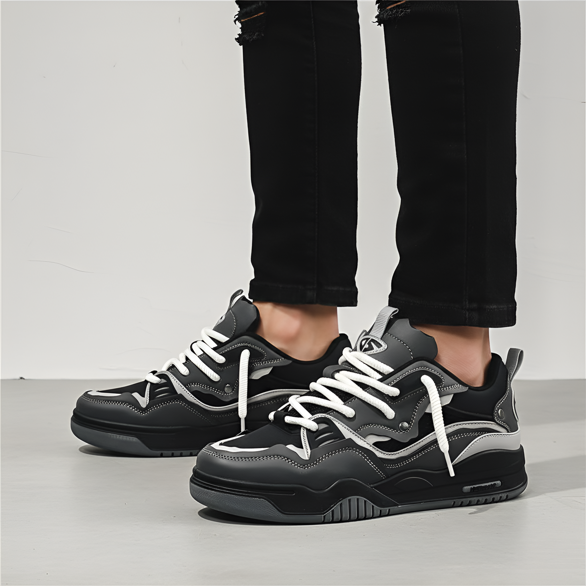 By Assuli Men’s Casual Sport Sneakers with Cushioned Sole and Breathable Upper