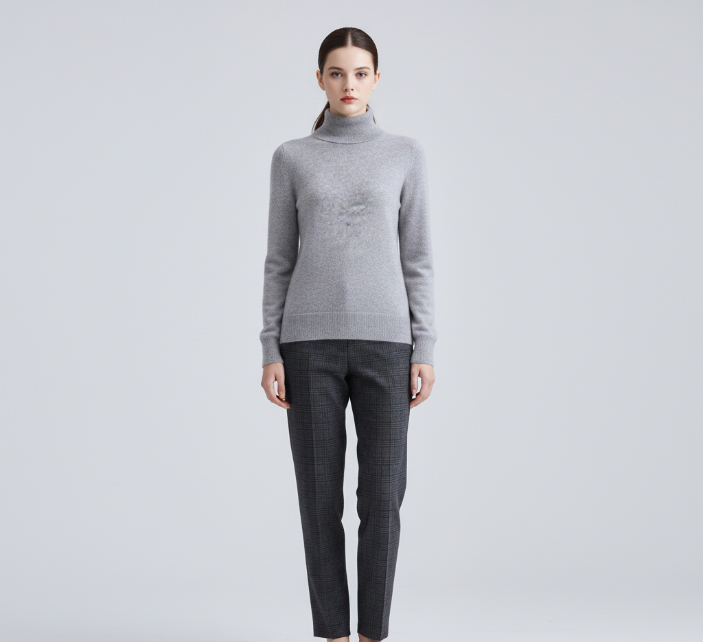By Assuli women’s cashmere turtleneck sweater