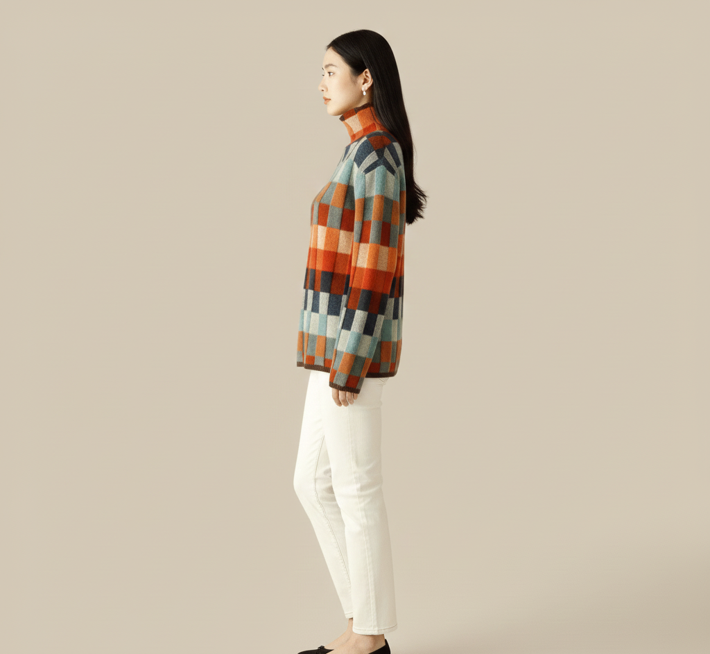 By Assuli women’s wool turtleneck sweater