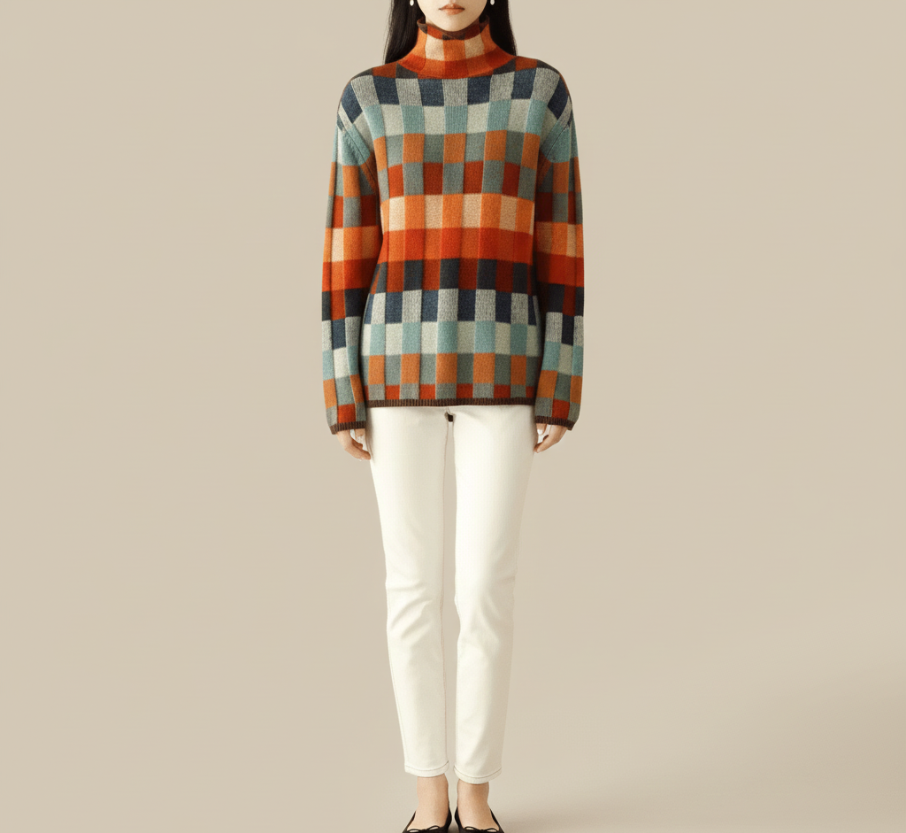 By Assuli women’s wool turtleneck sweater