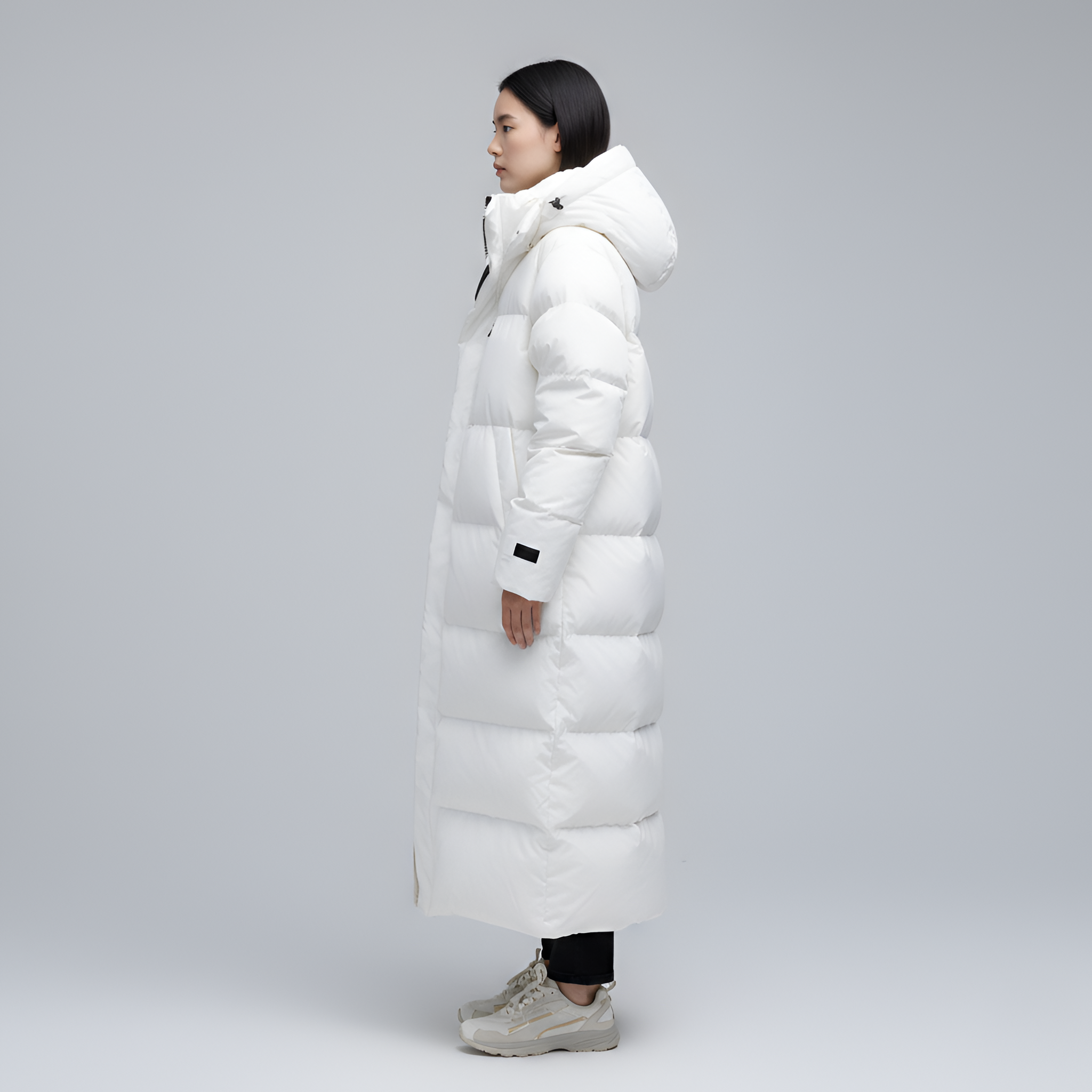 Women’s Long Hooded Puffer Coat Insulated Winter Jacket Quilted Fit