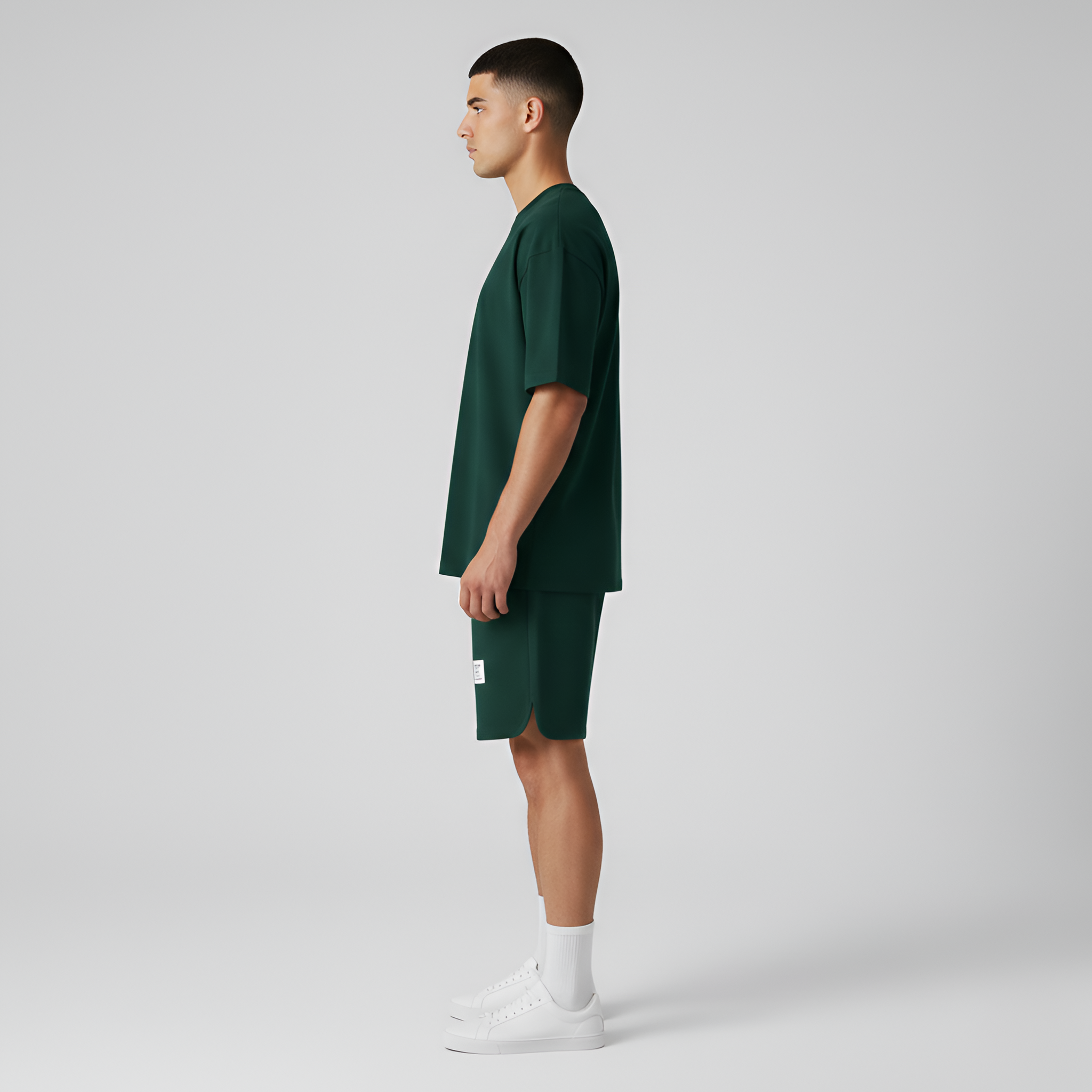 Men’s T-Shirt and Shorts Set Cotton Blend Casual Loungewear Outfit