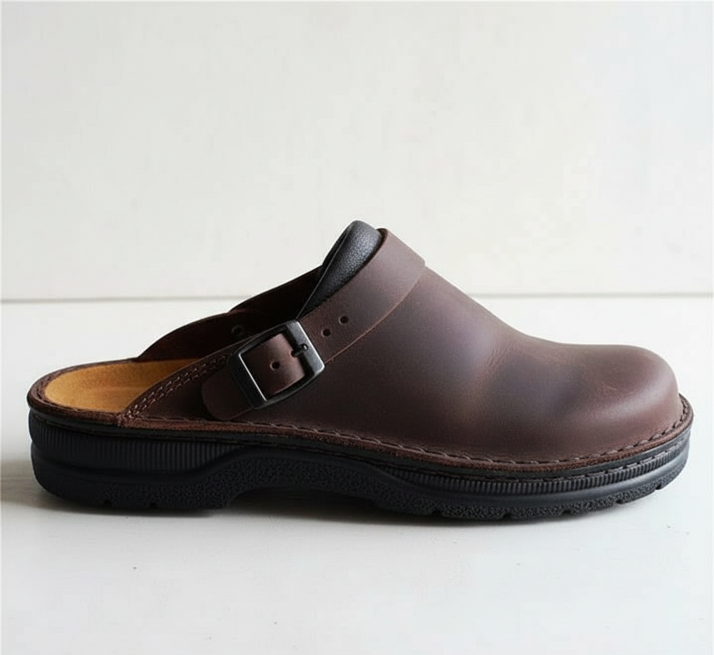 Pánské kožené nazouvací dřeváky By Assuli