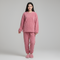 By Assuli women’s plush fleece loungewear set with long sleeve top and pants