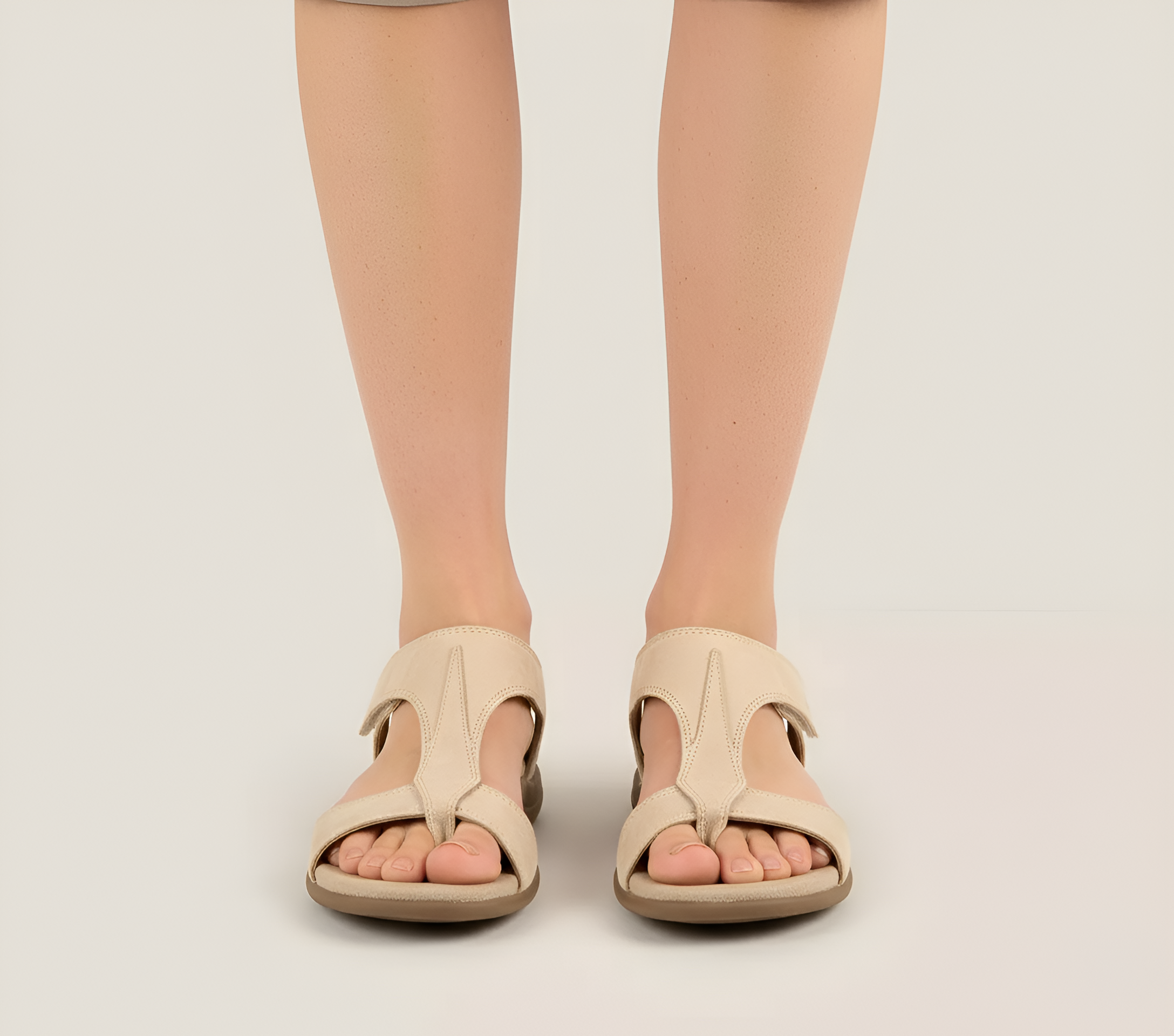 Dámské pohodlné sandály s nastavitelným páskem, otevřenou špičkou, na běžné nošení a chůzi